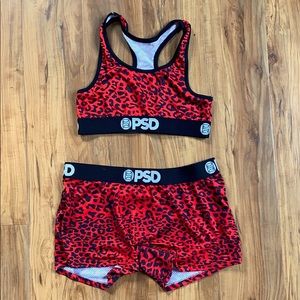 PSD Underwear lounge set in red leopard!